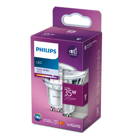 Philips LED lamp GU10 3.5W 275Lm reflector 4000K