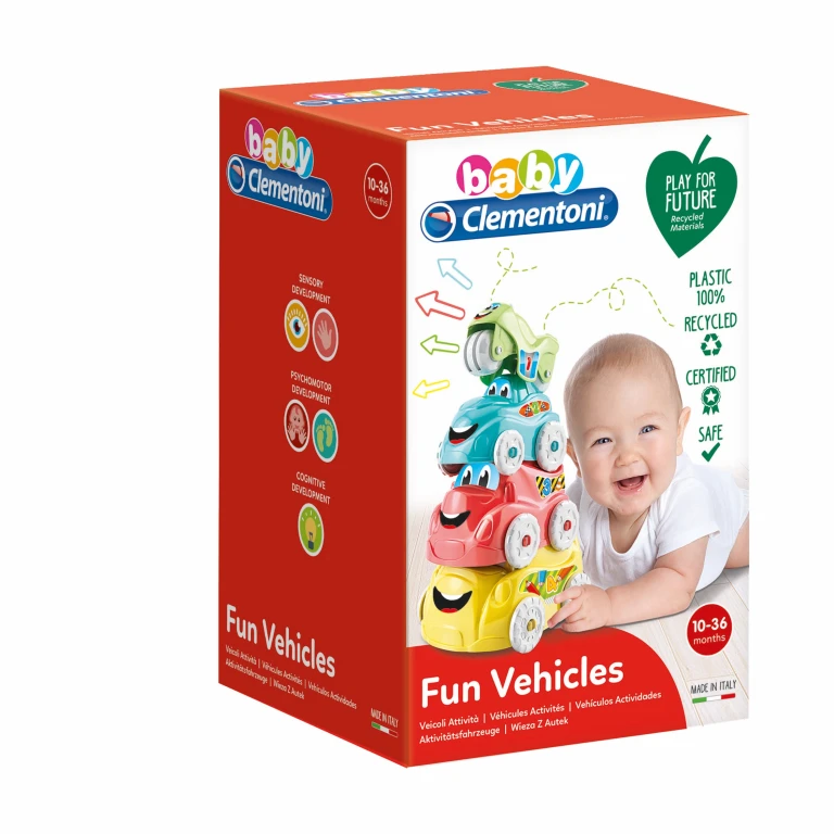 Clementoni Baby Stapelauto met groene kraan - 1 stuk