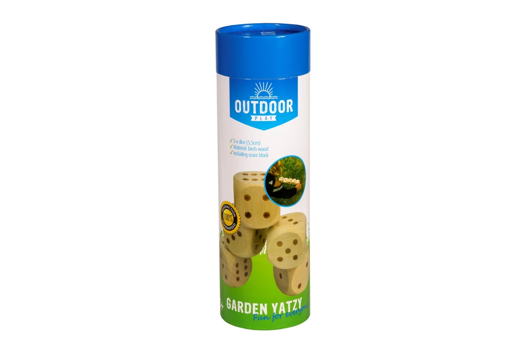 Outdoor Play Dobbelstenenset Hout 5 stuks
