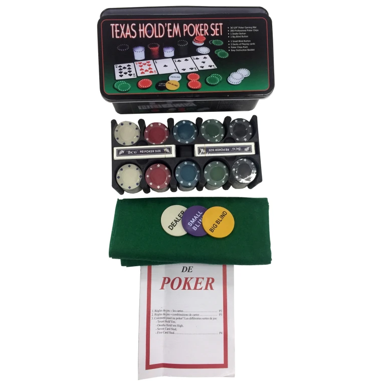 Texas Hold'em: Complete Poker Set - 1 stuk