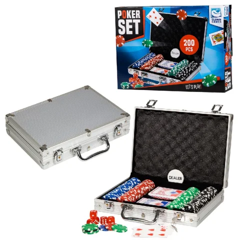 Poker set alu koffer 200 dlg