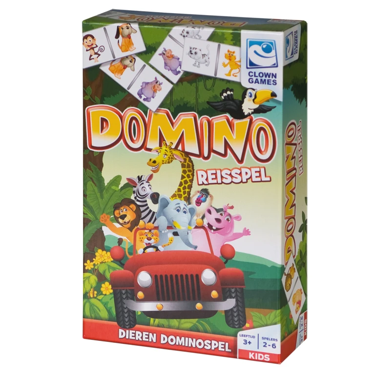 CLOWN GAMES Domino Dieren - 1 stuk