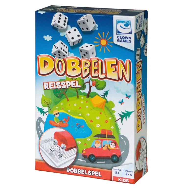 Clown Games Clown Dobbelen Reisspel - 1 stuk