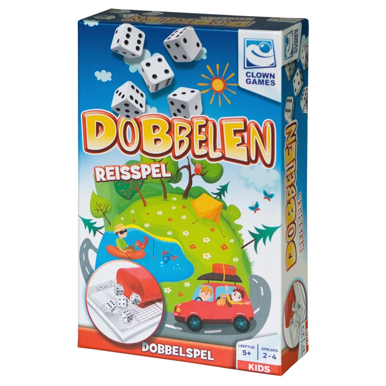 Clown Games Clown Dobbelen Reisspel - 1 stuk