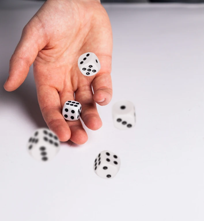 Clown Games dobbelstenen set van 6 stuk