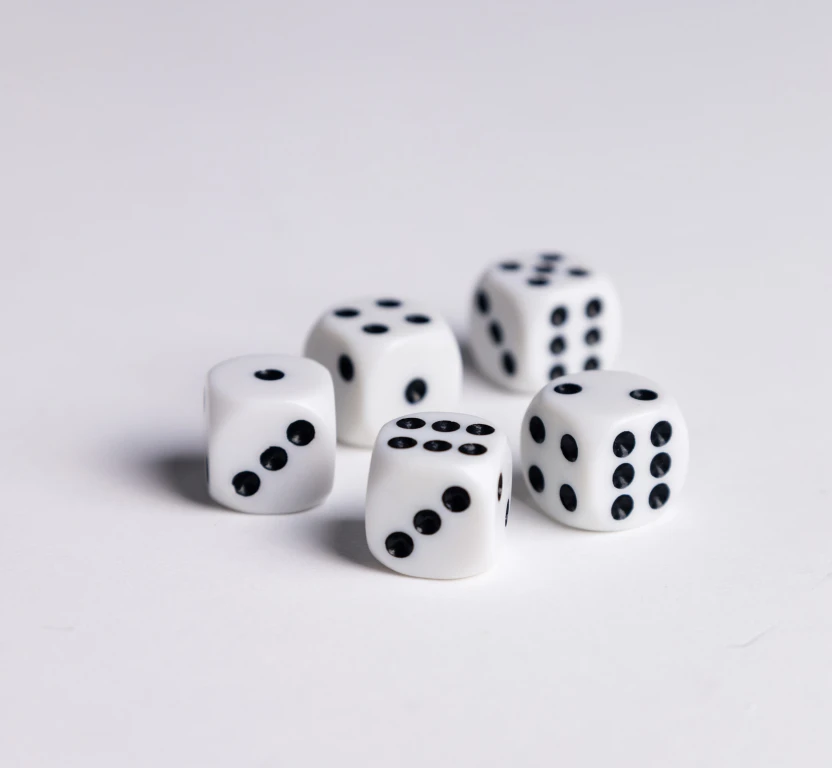 Clown Games dobbelstenen set van 6 stuk