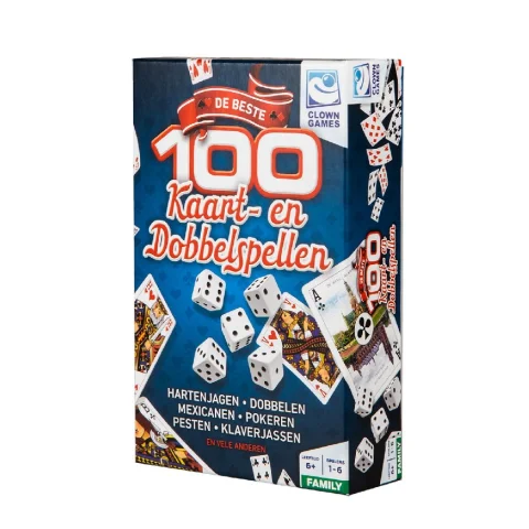 Clown 100 Kaart&Dobbel Spellen