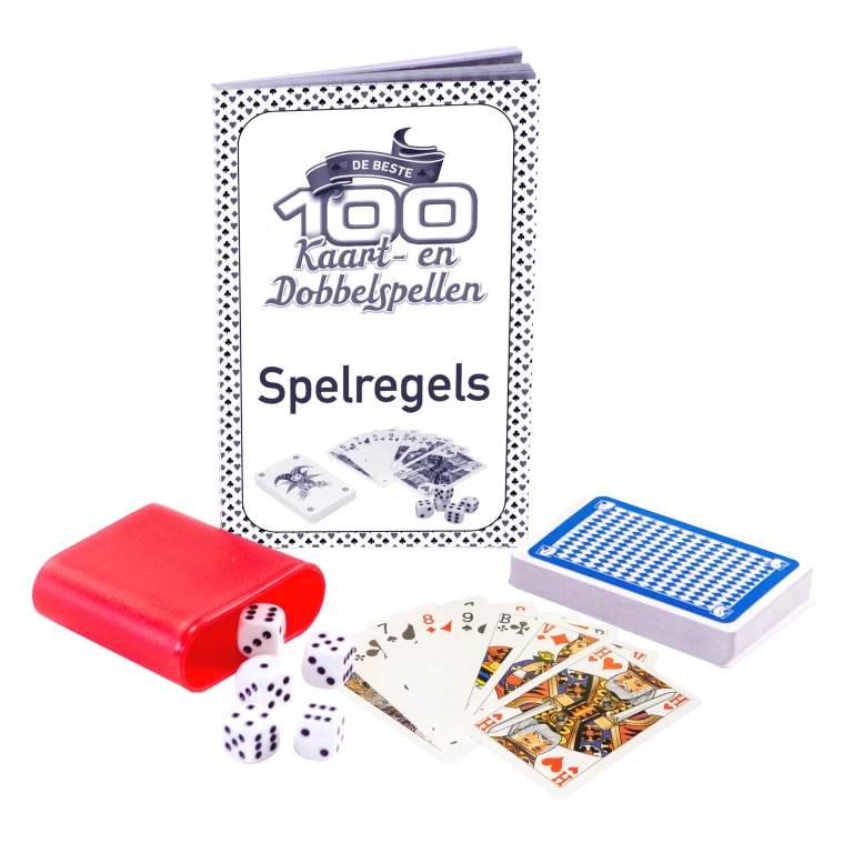 Clown Games 100 Kaart- en Dobbelspellen set