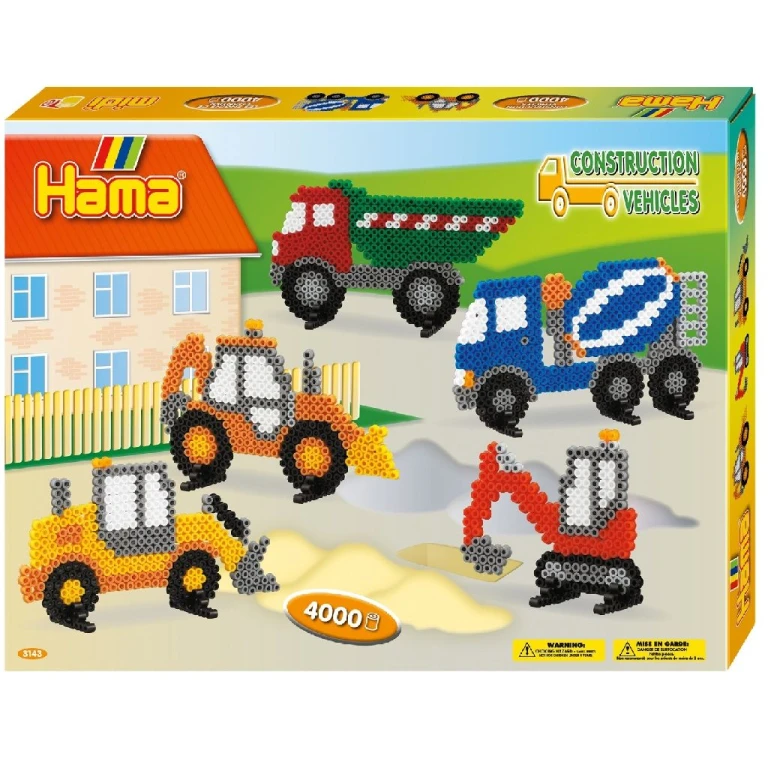 Hama Strijkkralenset Werkvoertuigen - 4000 kralen