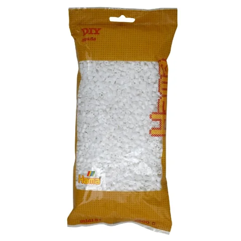 Hama 205-01 Bag 6000 Beads White