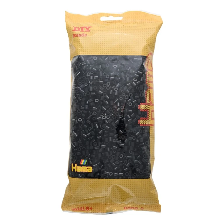 Hama Strijkkralen Zwart - 1 stuk (6000 kralen)
