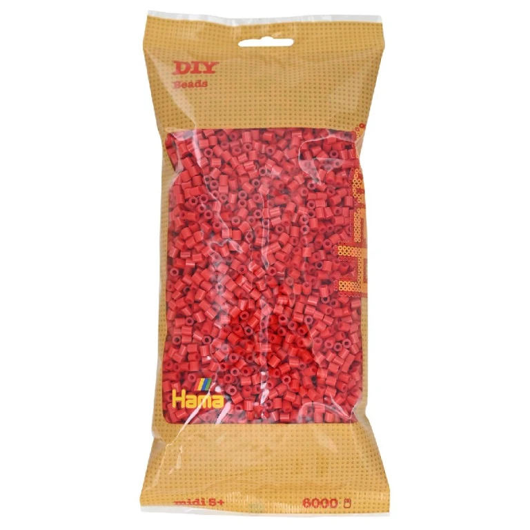 Hama Strijkkralen Rood - 6000 stuks