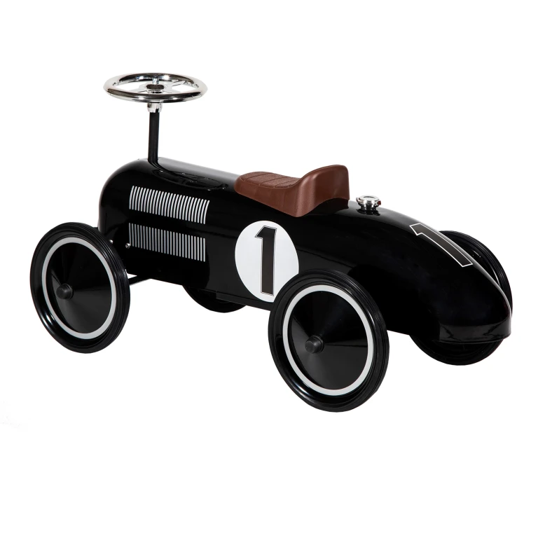 Retro Roller Loopauto Jack - Zwart - 1 stuk