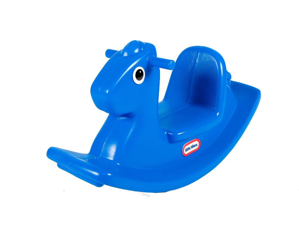 Little Tikes Hobbelpaard Blauw met Hoge Rugleuning - 1 stuk