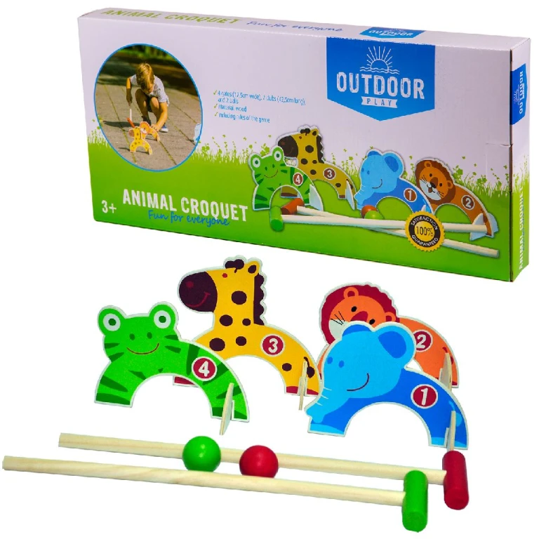 Outdoor Play Croquetset Dieren 1 stuk