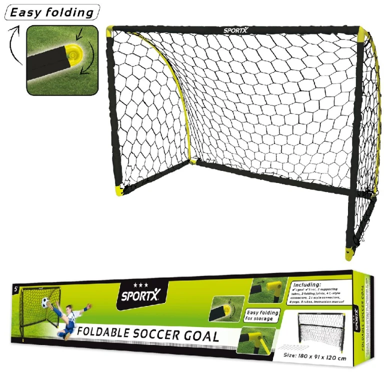 SportX Voetbaldoel 180x91x120cm - 1 stuk