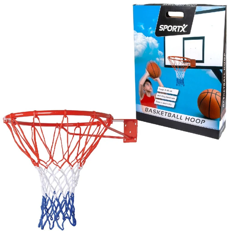 SportX Basketbalring Zwart 1.42 kg - 1 stuk
