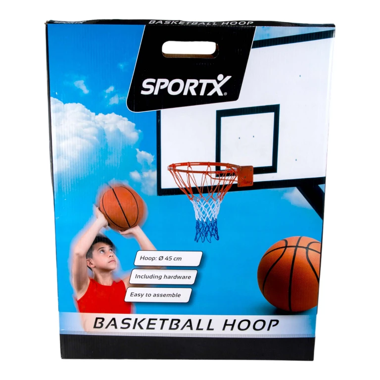 SportX Basketbalring Zwart 1.42 kg - 1 stuk