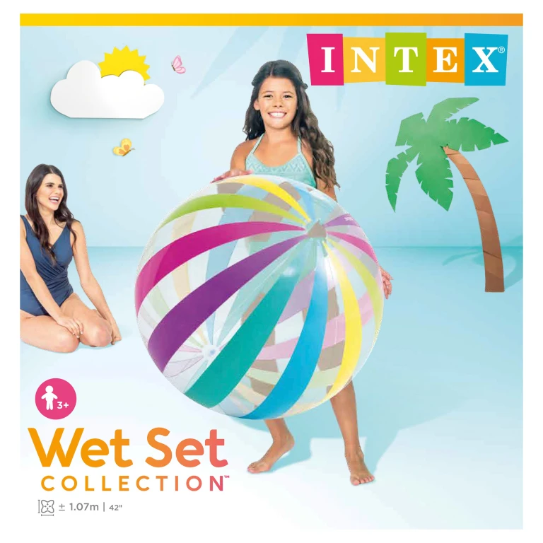 Intex Strandbal Transparant Jumbo 75 cm - 1 stuk