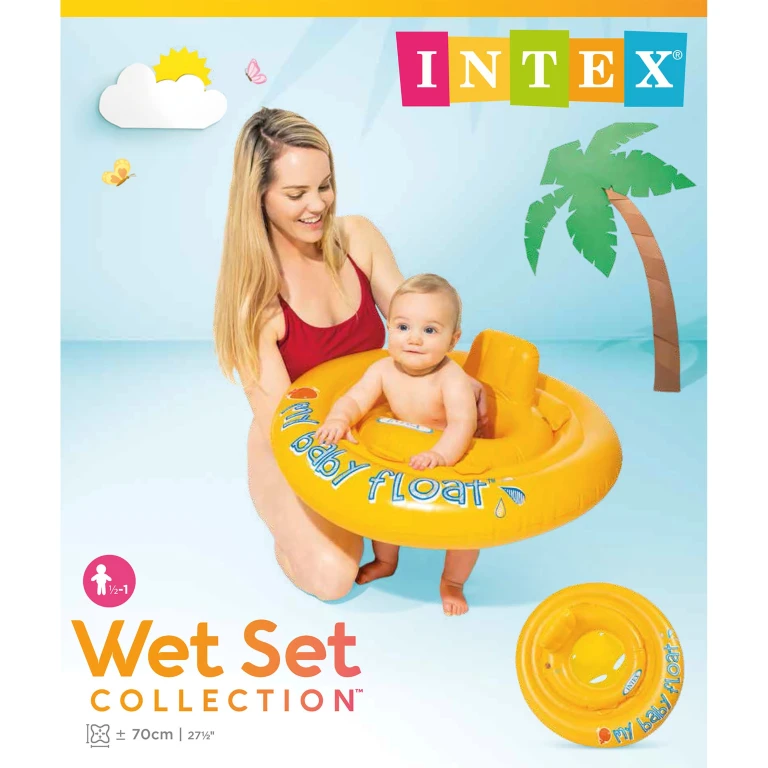 Intex Babyfloat Geel 6-12 maanden - 1 stuk