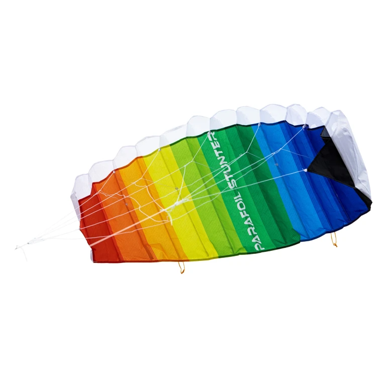 Parafoil Stunter Vlieger Regenboog 120x50 cm - 1 stuk