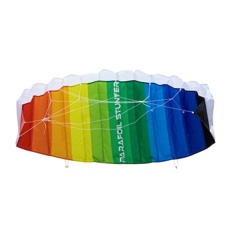 Parafoil Stunter Vlieger Regenboog 120x50 cm - 1 stuk