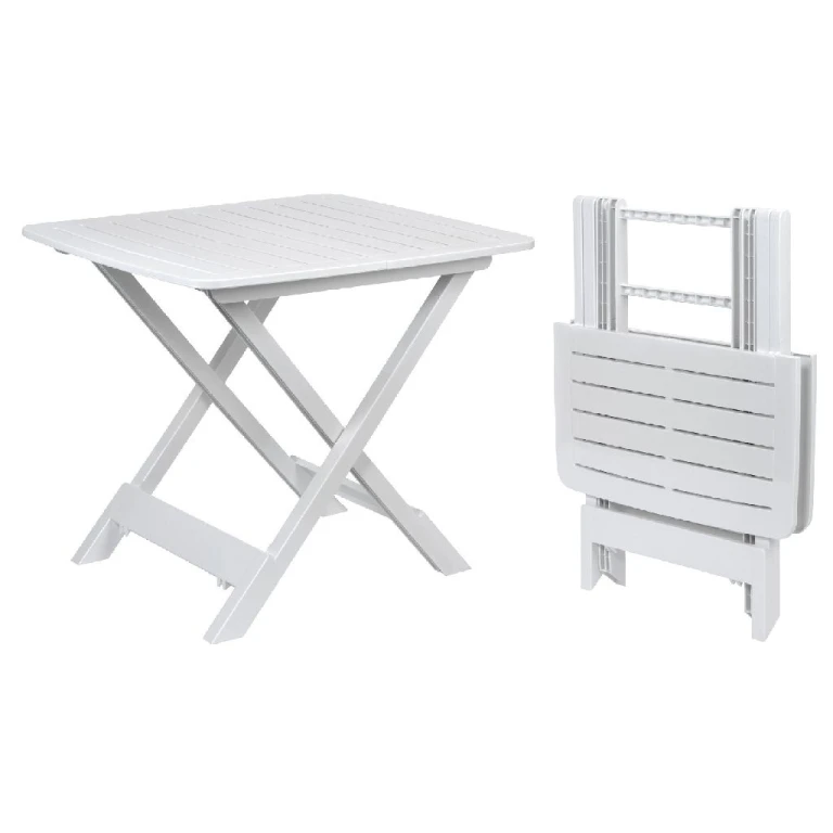 Campingtafel Vouwbaar Wit 80x60cm - 1 stuk