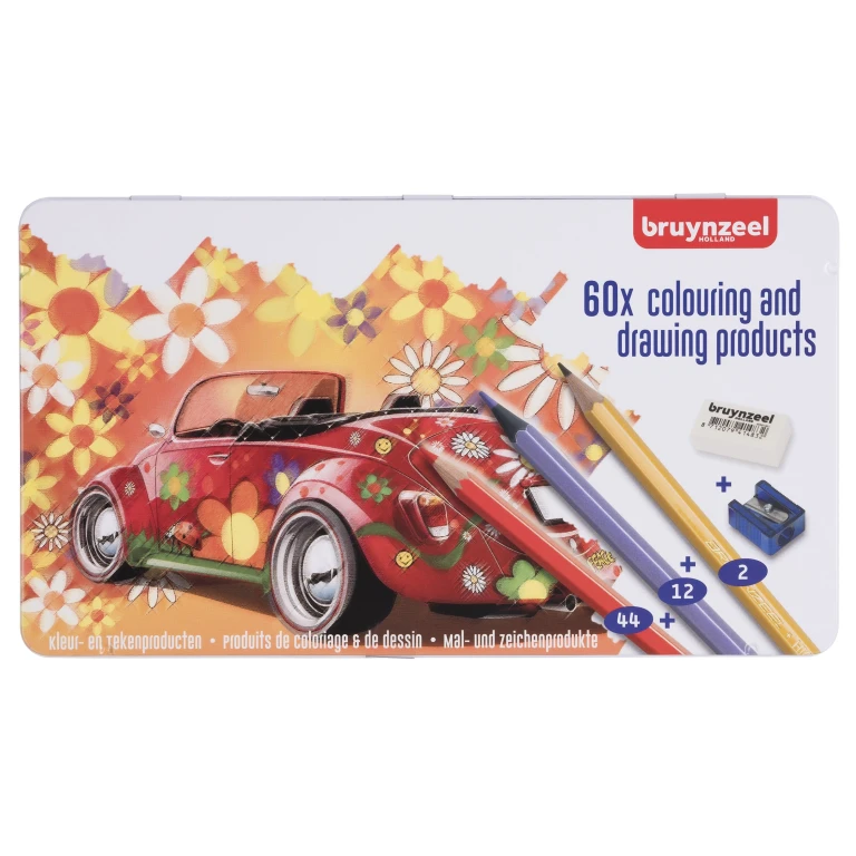 Bruynzeel Sixties Kleurpotlodenset 60-delig