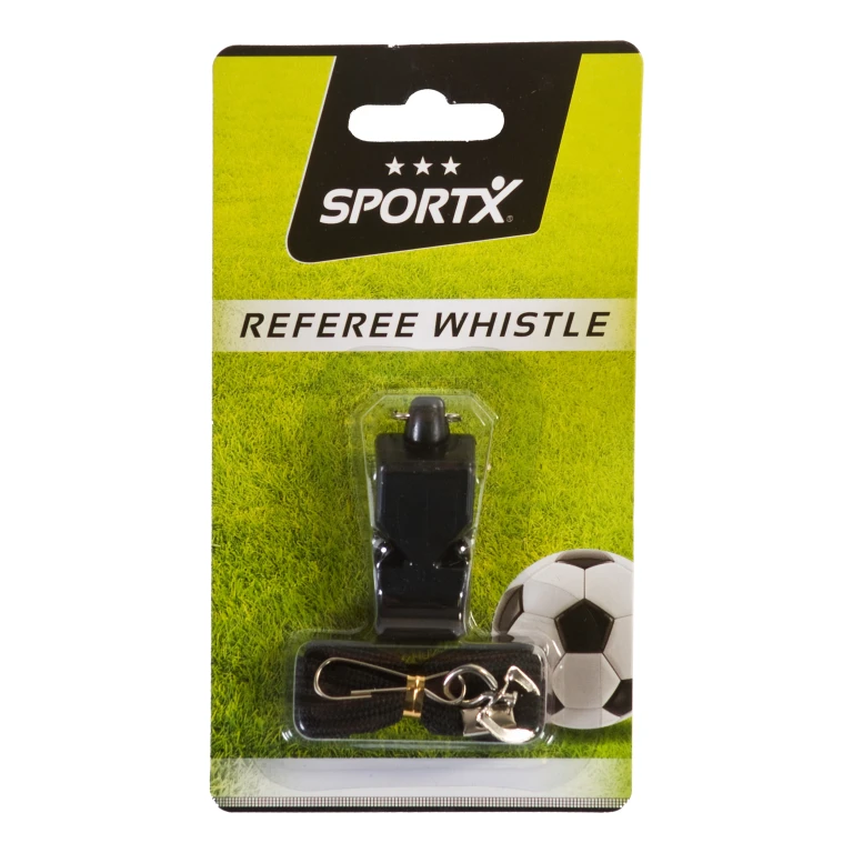 SportX Scheidsrechtersfluitje Kunststof Blauw - 1 stuk