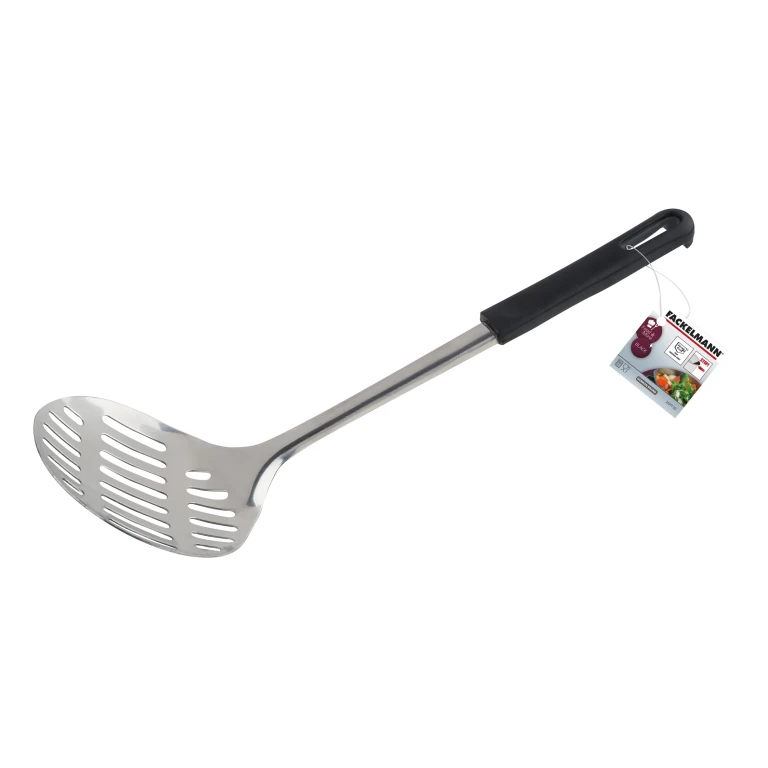 Fackelmann Opscheplepel 33 cm - RVS en PP - Zwart