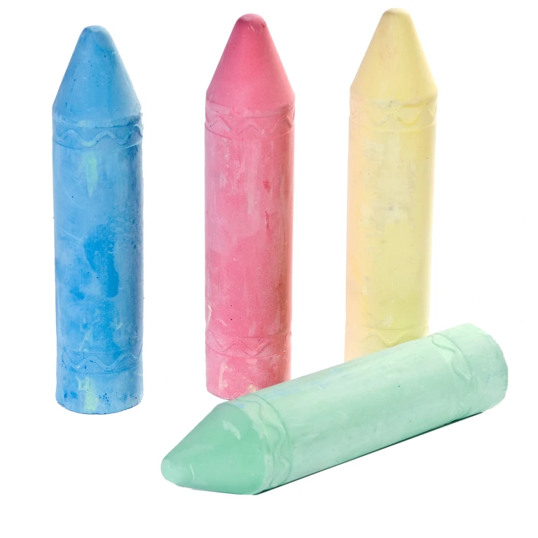 Clown Creatief Stoepkrijt Super XL - set van 4 stuk