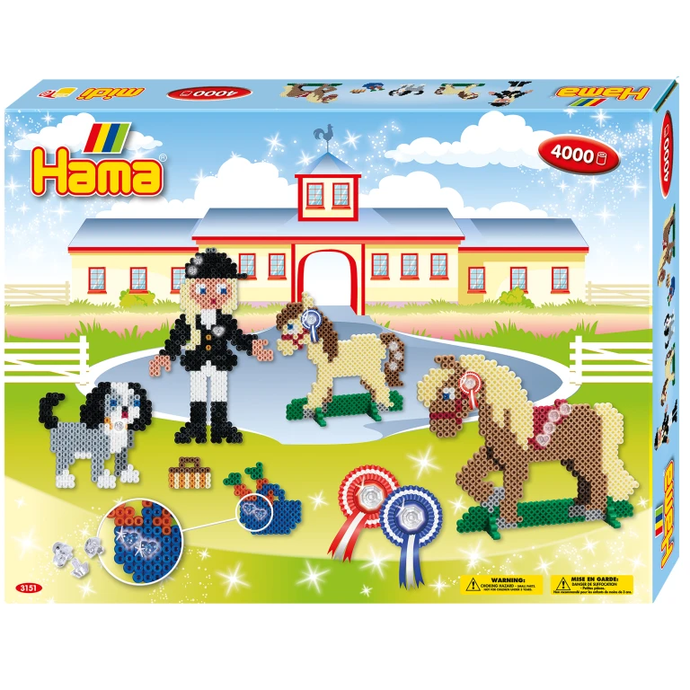 Hama Strijkkralenset Riding School - 4000 kralen - 1 stuk