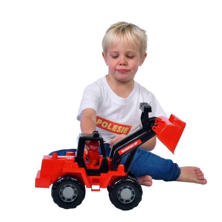 Mammoet Shovel met chauffeur - 1 stuk - 42,5 cm - Rood/Zwart
