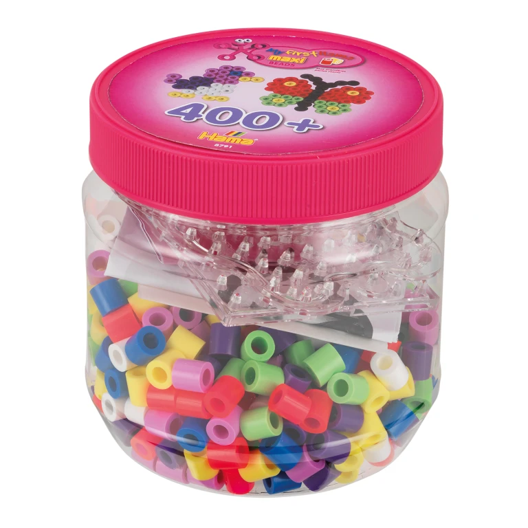 Hama Maxi Strijkkralenset in Pot - 400 kralen - 1 stuk