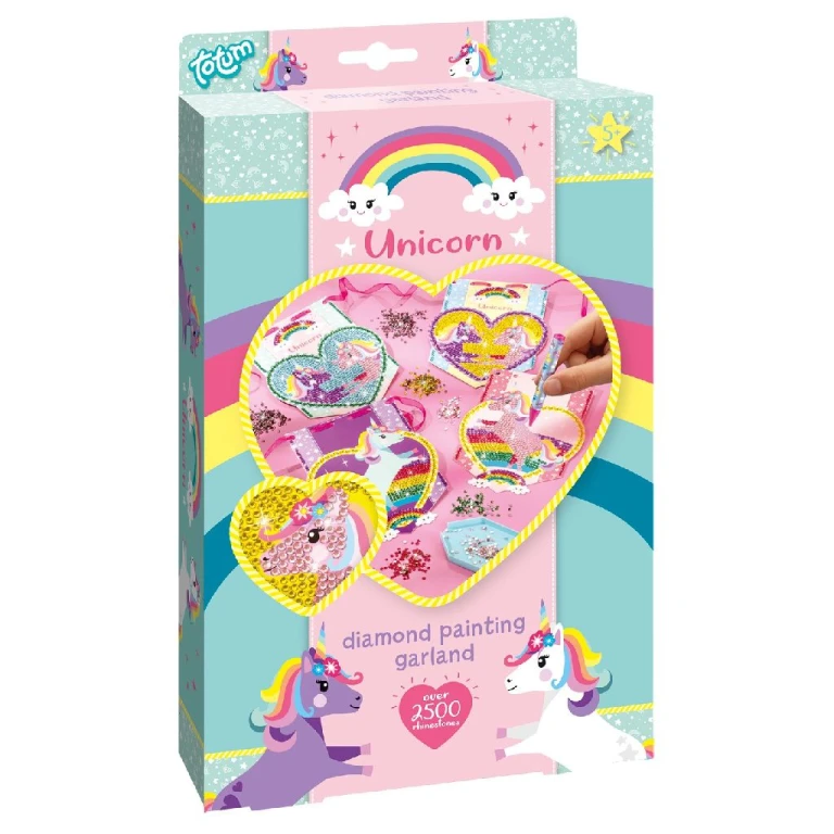 Totum Unicorn Diamond Painting knutselset - 1 stuk
