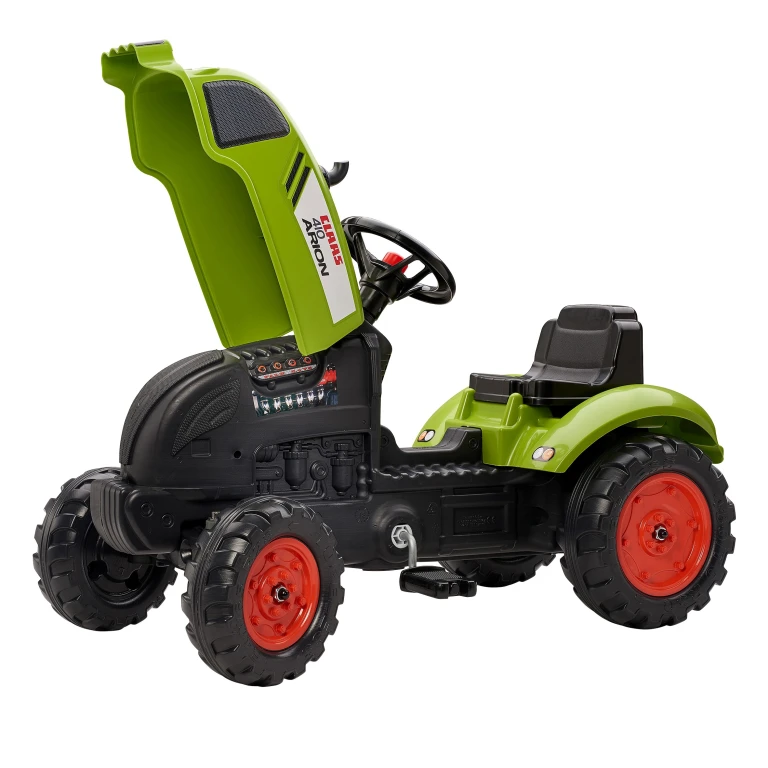 FALK Speelgoedtractor Claas Arion 410 Groen 2+ met aanhanger