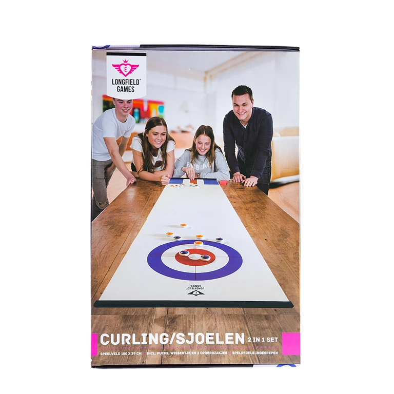 Curling Shuffleboard Spelset 180x39cm - 1 stuk