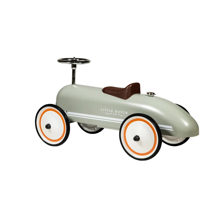 Little Dutch Retro Roller Loopauto Olive - 1 stuk