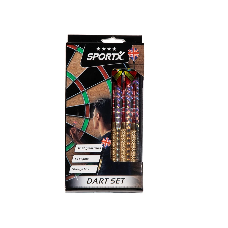 SportX Dartset Brass Deluxe 22 gram - Set van 9 stuks