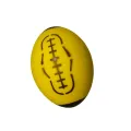 Zachte Rugbybal Geel - 0.4 kg - 1 stuk