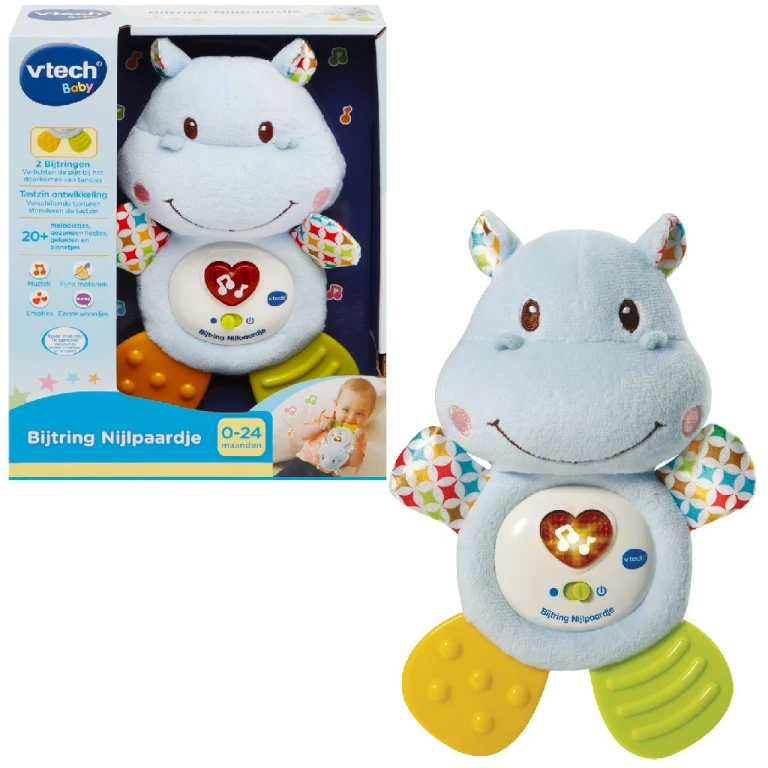 VTech Bijtring Nijlpaardje - 1 stuk