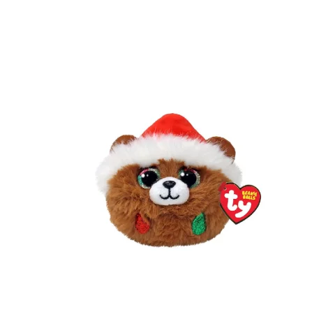Ty Teeny Puffies Christmas Bear Pudding 10cm