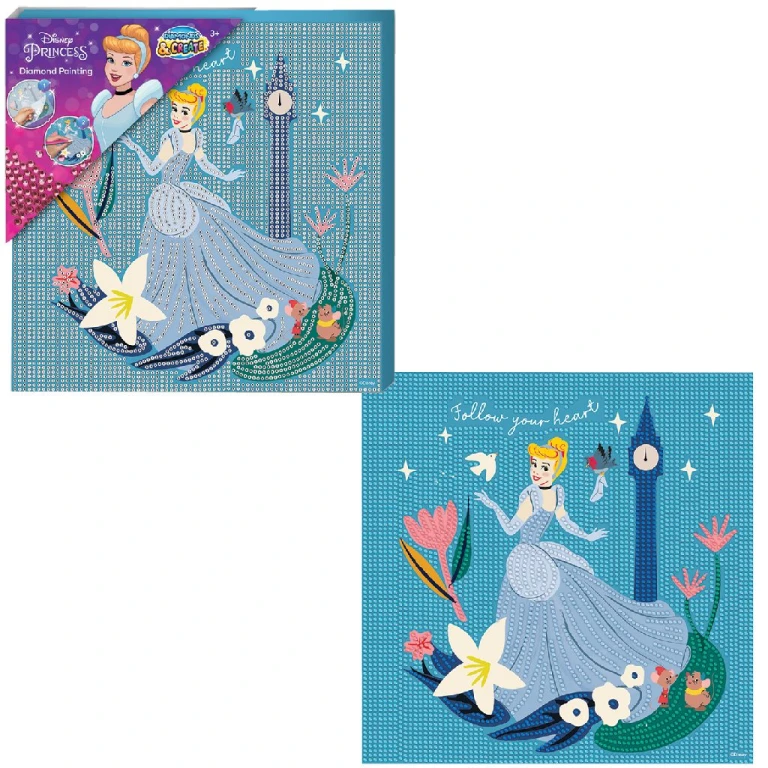 Diamond Painting Set Princess Assepoester 29 x 29 cm