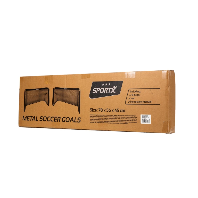 Voetbaldoelen Metaal 78x56x45cm - Set van 2 stuks