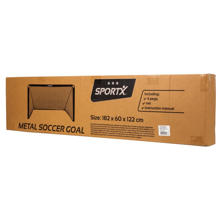 SportX Voetbaldoel Metaal 182x60x122cm - 1 stuk