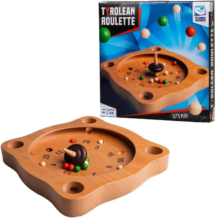 Clown Games Tiroler Roulette Houten Bordspel - 1 stuk
