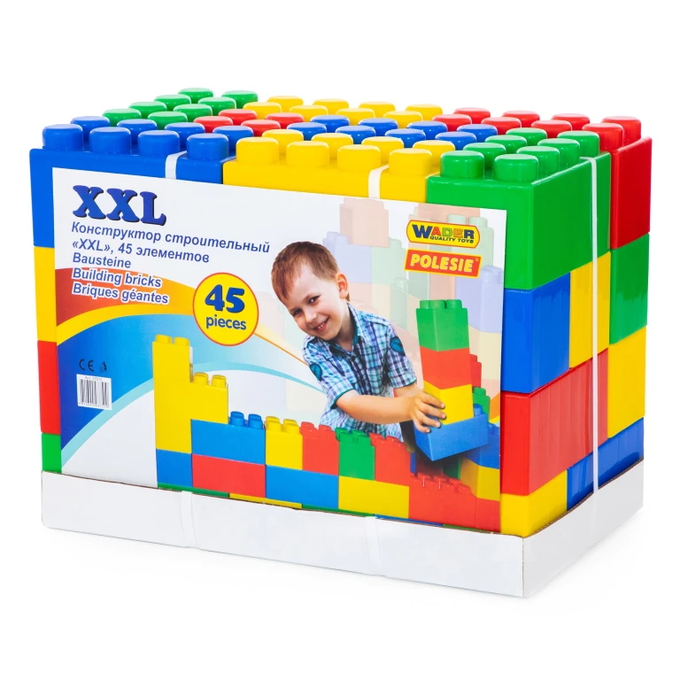 Polesie Mega Bouwblokken Klassiek XXL - 1 set van 45 stuks