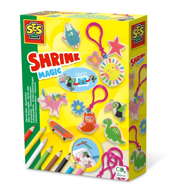 SES Krimpfolie Sleutelhangers Knutselset - 1 stuk