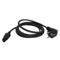 Scanpart apparaatsnoer hittebestendig 3x1.00mm 2,0m zwart