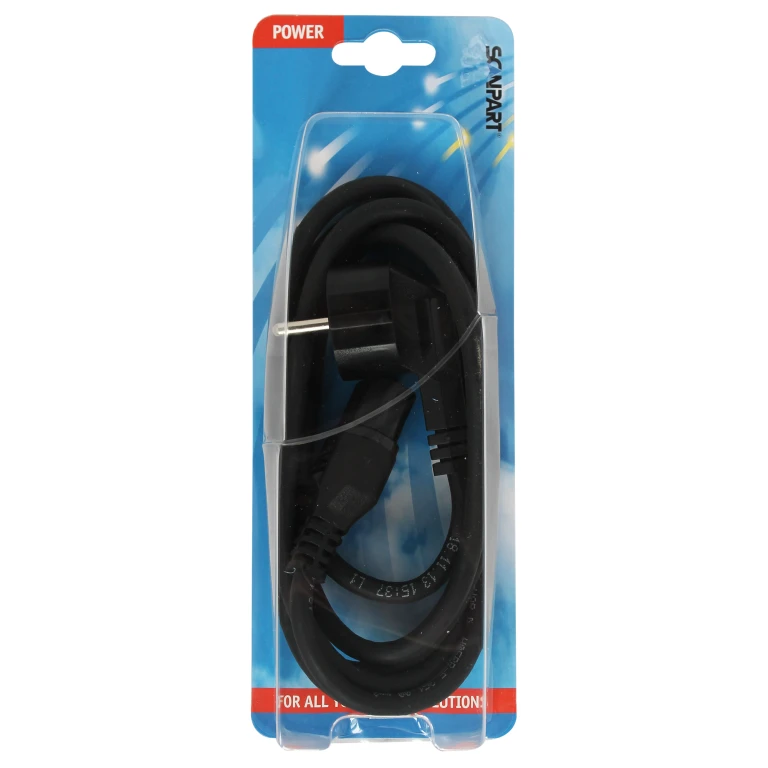 Scanpart Apparaatsnoer Hittebestendig 3x1.0mm 2,0m Schuko-C15 1 stuk